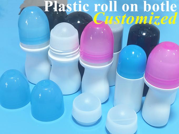 30ml 50ml 60ml 5ml Roll on Packaging Container Bottle PE White Roller Ball Plastic Roll-on Deodorant Bottle