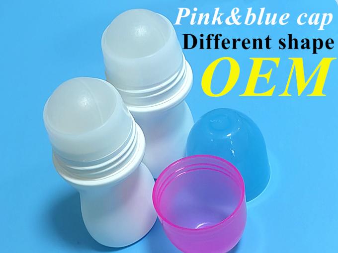 30ml 50ml 60ml 5ml Roll on Packaging Container Bottle PE White Roller Ball Plastic Roll-on Deodorant Bottle