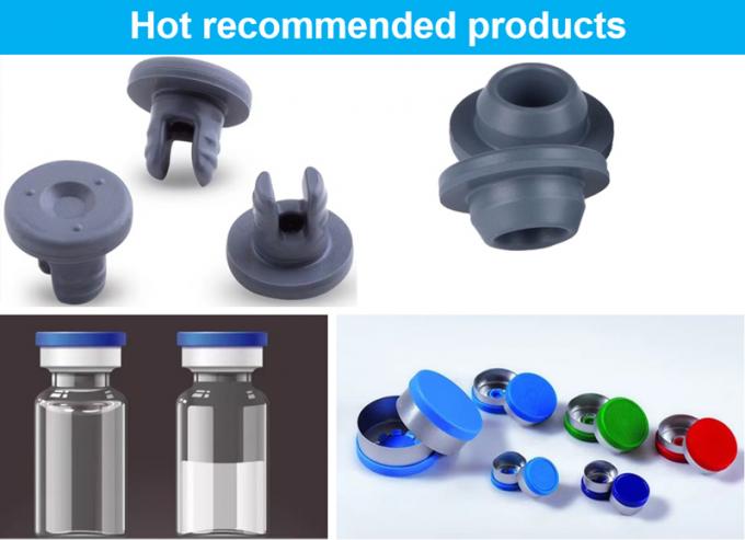 13mm 20mm 28mm Grey Red Blue Medical Butylrubber Stopper Closures for Lyohilized Glass Vial