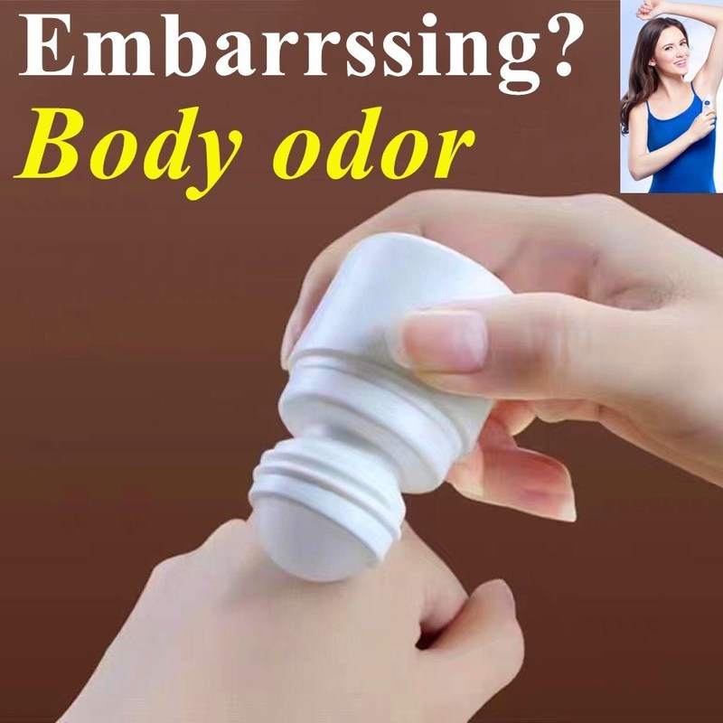 30 мл 50 мл 60 мл Переполняемое эфирное масло запах тела Пустой HDPE пластиковый рулон на дезодоранте Бутылки Круглый ролик