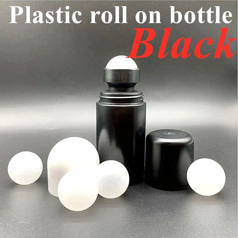 30 мл 50 мл 60 мл белая пластиковая бутылка с роликом HDPE бутылка с дезодорантом пустая переполняемая портативная путевая бутылка