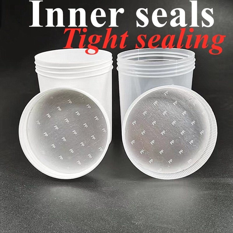 150ml 250ml 500ml 1000ml PP Пластик Белый Пустой Роскошный Круглый Кремовый Мазь PP Jar Косметическая банка Упаковка с крышкой