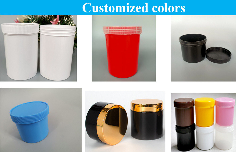 150ml 250ml 500ml 1000ml PP Пластик Белый Пустой Роскошный Круглый Кремовый Мазь PP Jar Косметическая банка Упаковка с крышкой