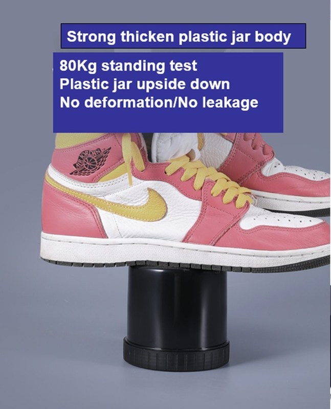 16 унций Черная Белая PP косметическая банка 250 мл 500 мл 1000 мл косметическая пустые контейнеры косметическая банка