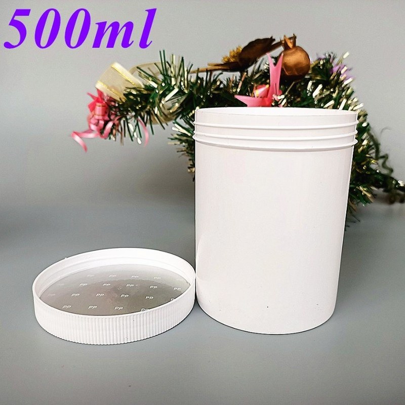 100г 250г 500г Двойная стена Белый Черный Синий PP Крем банка с винтовой крышкой Крем для очистки лица Крем для очистки губ и ног PP косметическая банка