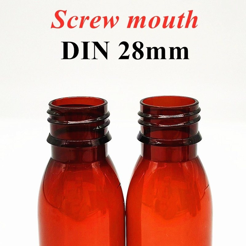 100 мл 120 мл 150 мл коричневая пластиковая бутылка для лекарств для домашних животных Пустая круглая пероральная жидкая бутылка для домашних животных Пластиковый сироп от кашля