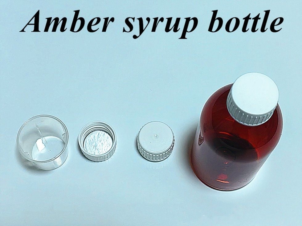 100 мл 120 мл 150 мл коричневая жидкая бутылка для перорального приема сиропа бутылка для лекарств для домашних животных пластиковая бутылка сиропа для кашля с защитной крышкой