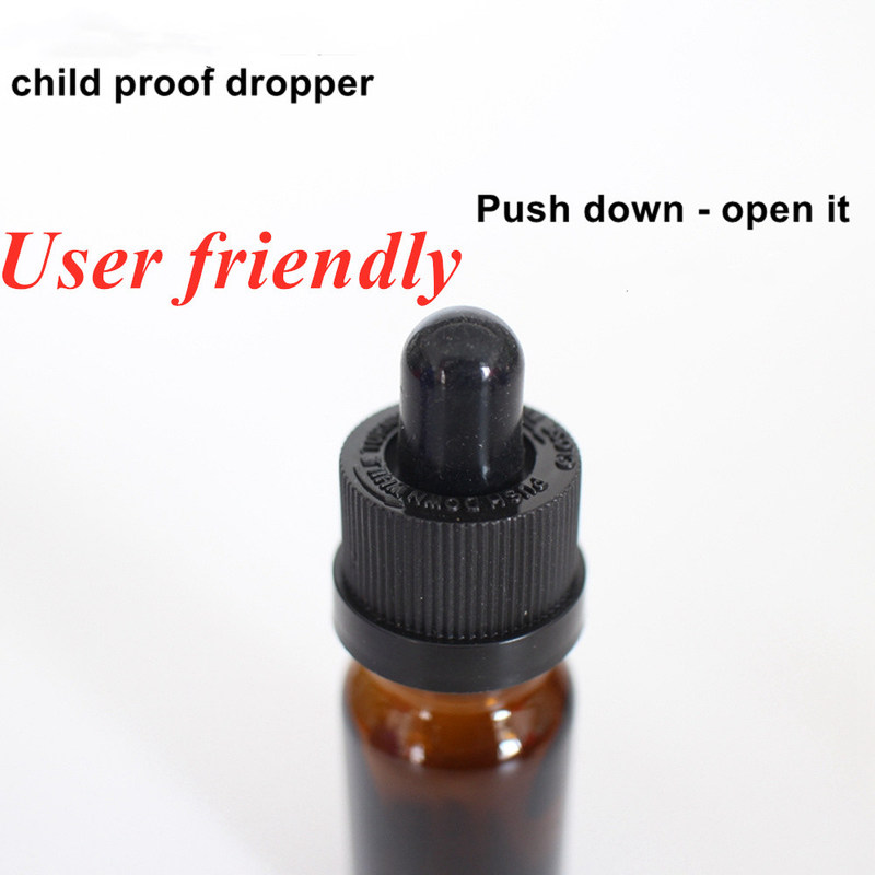 5ml 15ml 20ml 30ml 50ml Косметическая упаковка Круглый пластиковый воротник Лицевое эфирное масло янтарь Эфирное масло капельницы бутылка