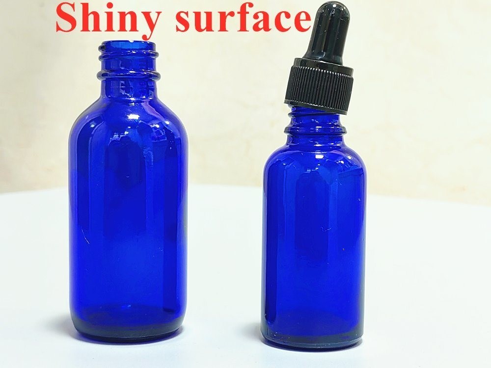 30 мл 50 мл 60 мл Пустая круглая маленькая косметическая бутылка Синяя прозрачная эфирная масло стекло капельницы бутылка стеклянная бутылка