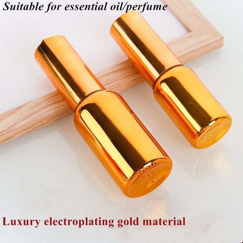 Роскошный блестящий 30 мл 50 мл 60 мл Золотая УФ электропластина Сыворотка Золотое стекло Эфирное масло Стеклянная капельная бутылка с распылительной головкой