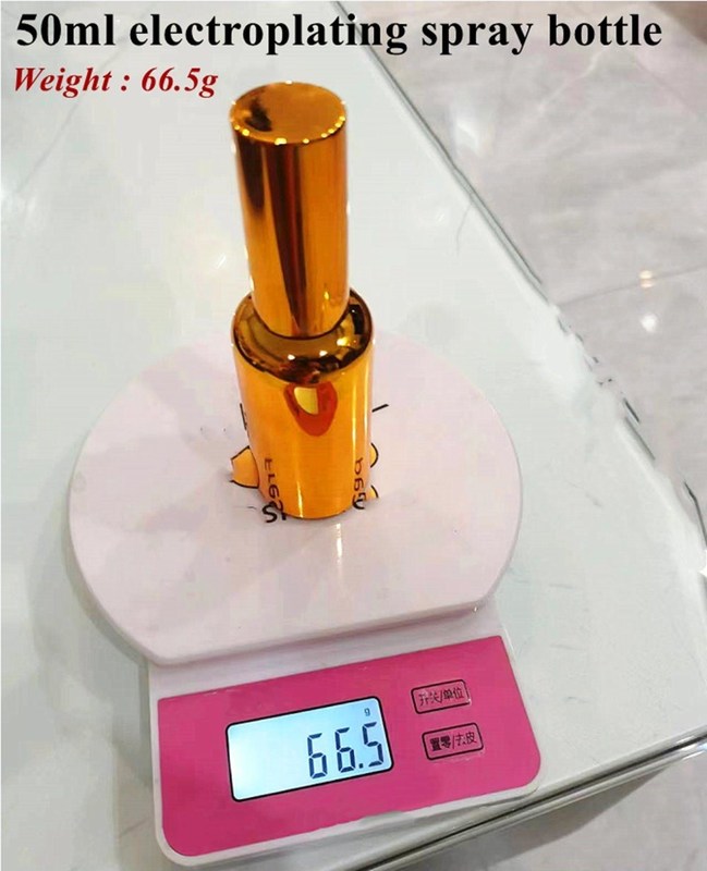 30 мл 50 мл Электропластика Золото Серебро Стекло Спрей Косметическая бутылка Золотая косметическая бутылка Эфирного масла