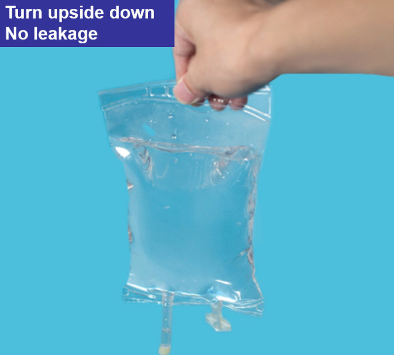 ПВХ 100 мл 250 мл одноразовый инфузионный пакет IV пакет Прозрачный медицинский ПВХ пустой инфузионный пакет для нормального солевого раствора глюкозы