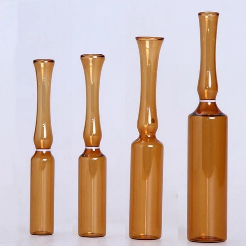 2 мл 5 мл 10 мл Пустые стандартные боросиликатные стеклянные ампулы USP Прозрачные и янтарного цвета для инъекционной медицины пенициллином