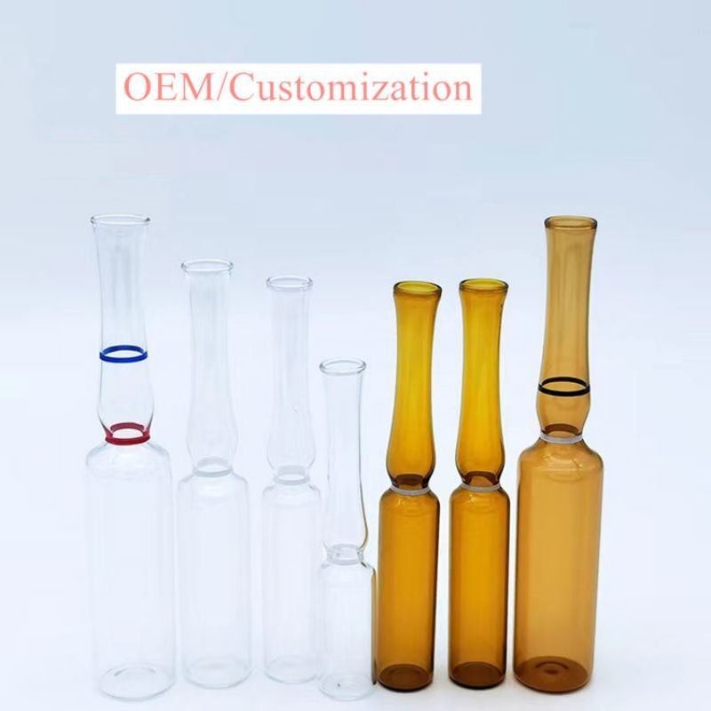 1ml5ml 10ml 20ml косметические средства по уходу за кожей фармацевтические стеклянные ампулы цветные кольца логотипы печать экрана печать формы B формы