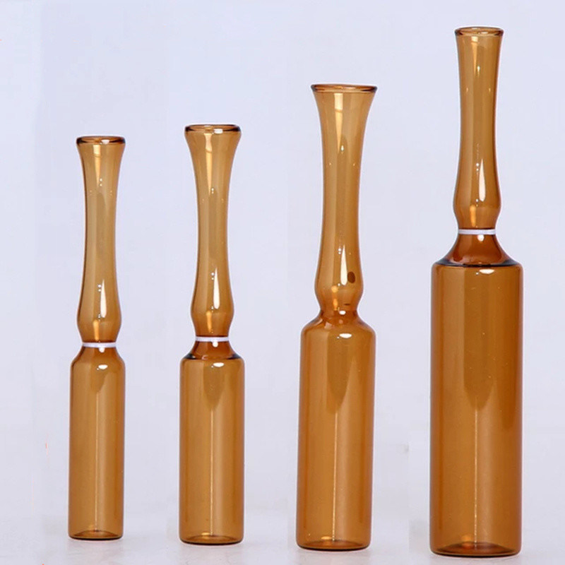 Стеклянные ампулы для антибиотиков 10 мл янтарный стандарт USP Прозрачные формованные стеклянные ампулы для инъекций