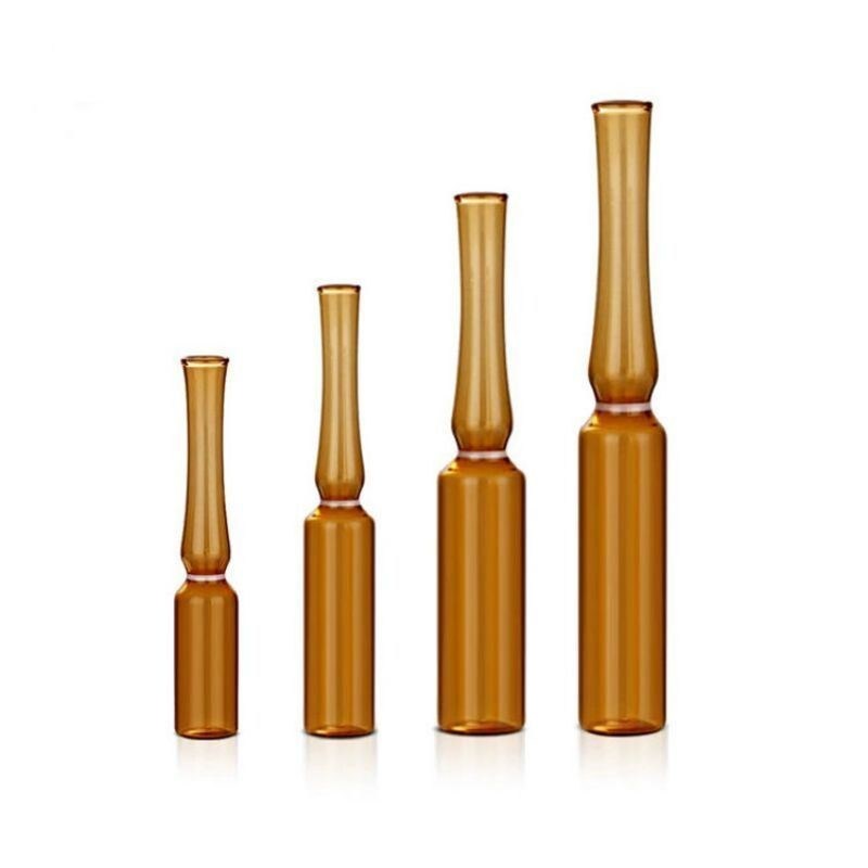 Прозрачная ампула для фармацевтических препаратов стандарта ИСО янтарь Флакон тип С Ампула пуста