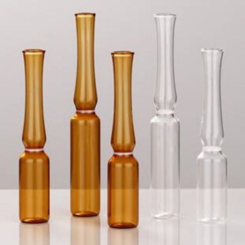 Прозрачная ампула для фармацевтических препаратов стандарта ИСО янтарь Флакон тип С Ампула пуста