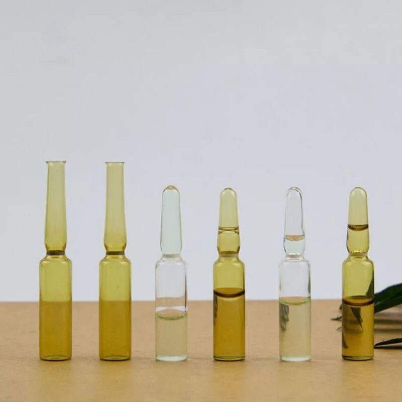 Прозрачная ампула для фармацевтических препаратов стандарта ИСО янтарь Флакон тип С Ампула пуста