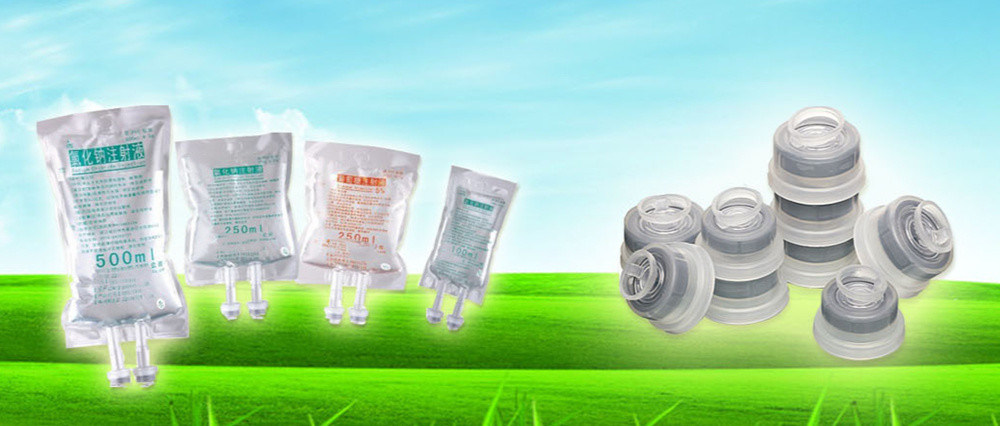 Фармацевтическая инфузионная бутылка одноразовая капсула для инъекций Инфузионный мешок Снимите евро- капсулу с резиновым диском