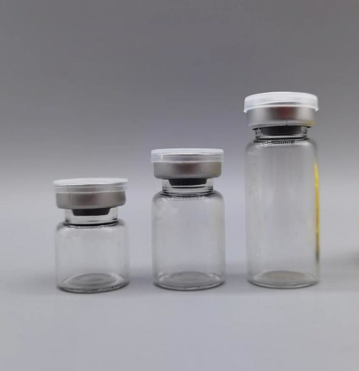 Фармацевтические медицинские инъекционные стерильные стеклянные бутылки 5ml 7ml 10ml 20ml трубчатые стеклянные флаконы с резиновой крышкой