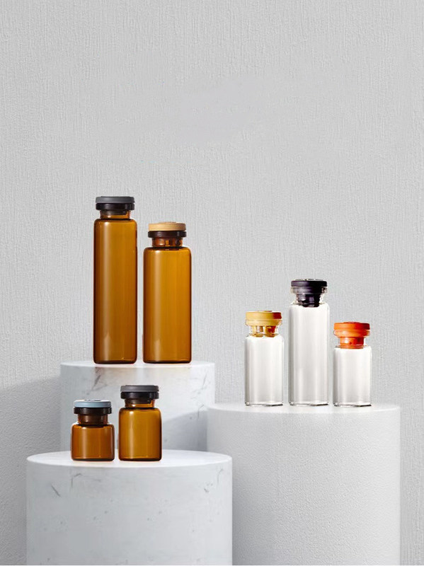 Фармацевтические медицинские инъекционные стерильные стеклянные бутылки 5ml 7ml 10ml 20ml трубчатые стеклянные флаконы с резиновой крышкой