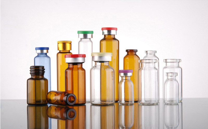 2 ml 5 ml 7 ml Стеклянный флакон для сушки на заморозке Фармацевтическая трубчатая вакцина Прозрачные янтарные стеклянные флаконы с алюминиевой крышкой