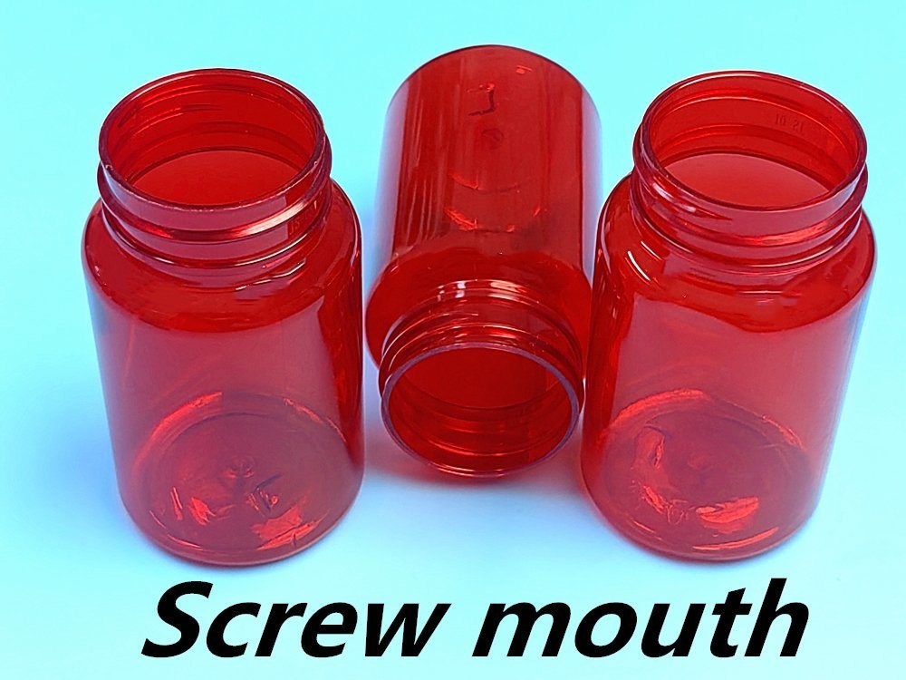 Высококачественная 100 мл Красная пустая пилюля для домашних животных Таблетка Кальций Фармацевтический контейнер Медикаменты Витамины Капсулы бутылка лекарства