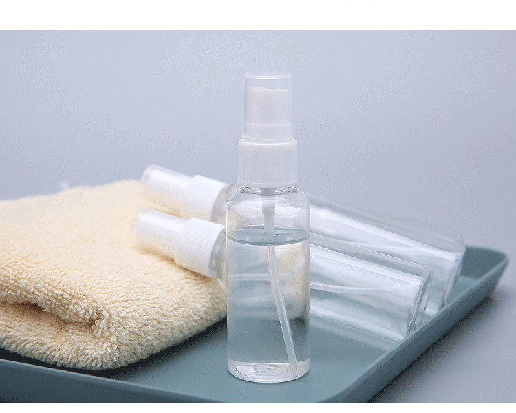 30 мл 60 мл 100 мл переполняемый спирт прозрачный прозрачный Пустые пластиковые бутылки для распыления ПЭТ бутылка для распыления с мелкой туманной распылителем