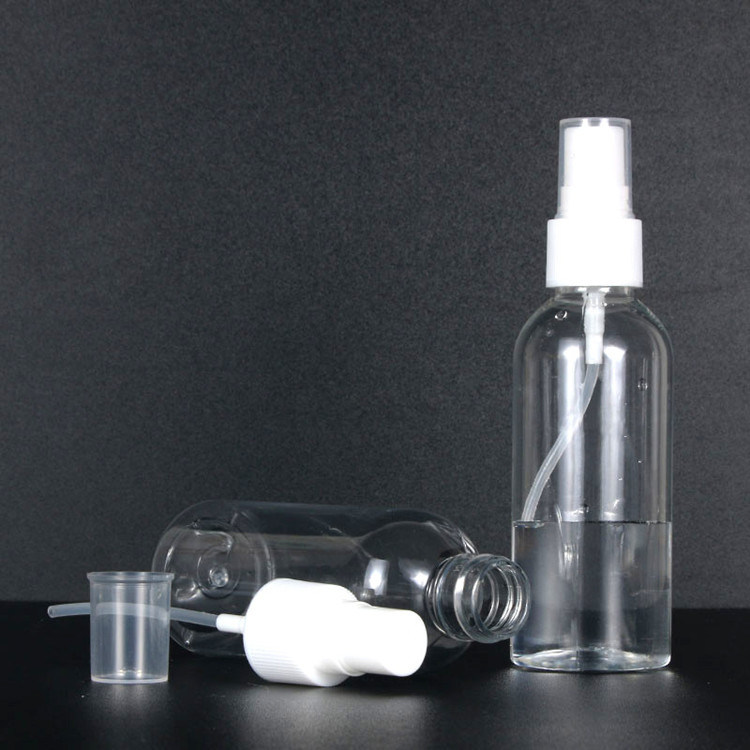 30 мл 60 мл 100 мл переполняемый спирт прозрачный прозрачный Пустые пластиковые бутылки для распыления ПЭТ бутылка для распыления с мелкой туманной распылителем