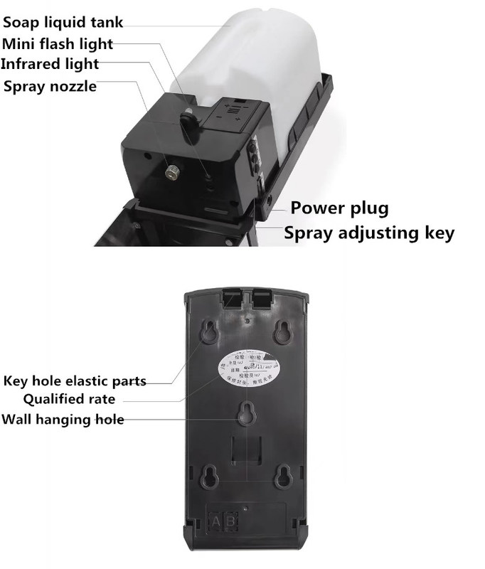 Чистая комната Офис Гостиница Фармацевтический завод Автоматическое мыло Ручная свободная нержавеющая сталь 304 Автоматический ручный стерилизатор