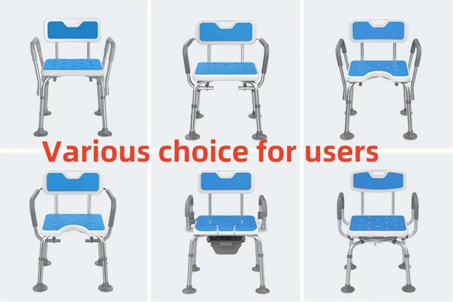 Стул для ванной 4 в 1 комнатный стул Стул для душа с подлокотником Большие ноги всасывающей чашки